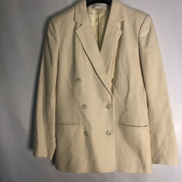 Vintage Christian Dior Ivory Blazer 10